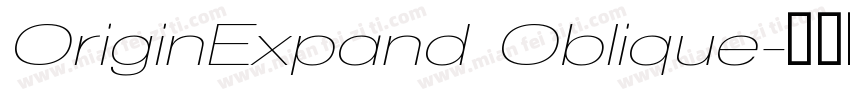 OriginExpand Oblique字体转换